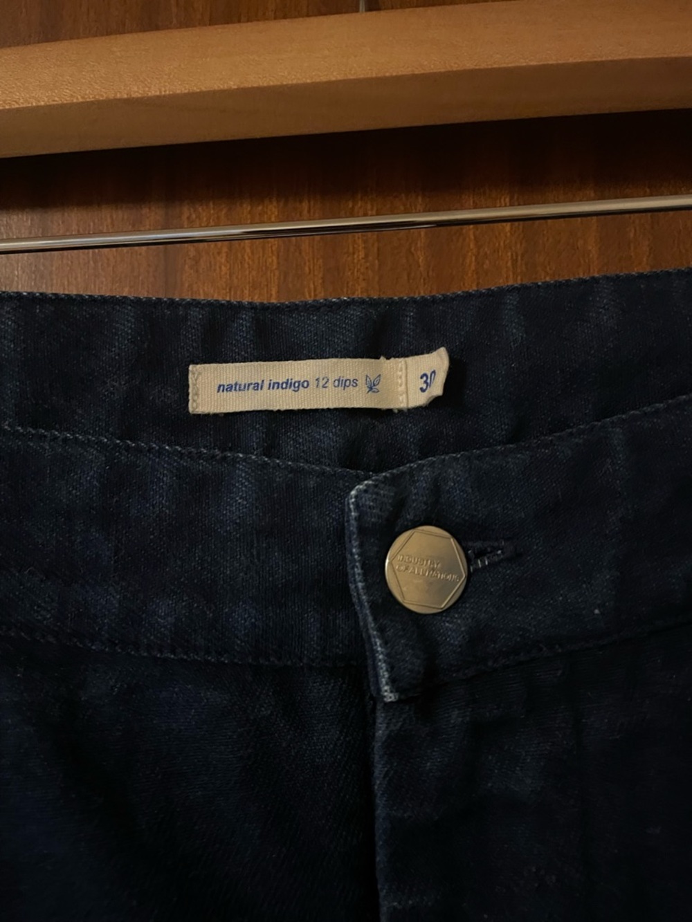 Industry of All Nations Men's Indigo Jeans - Picture 4 of 4